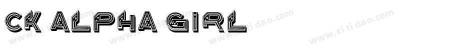 CK Alpha Girl字体转换